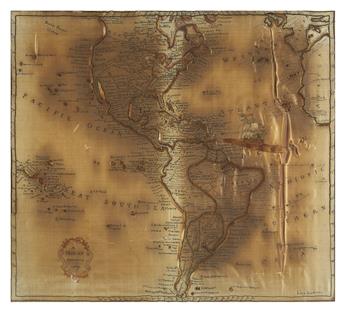 (CURIOSITY MAP). Luckman, Lucy. A Map of America 1789.